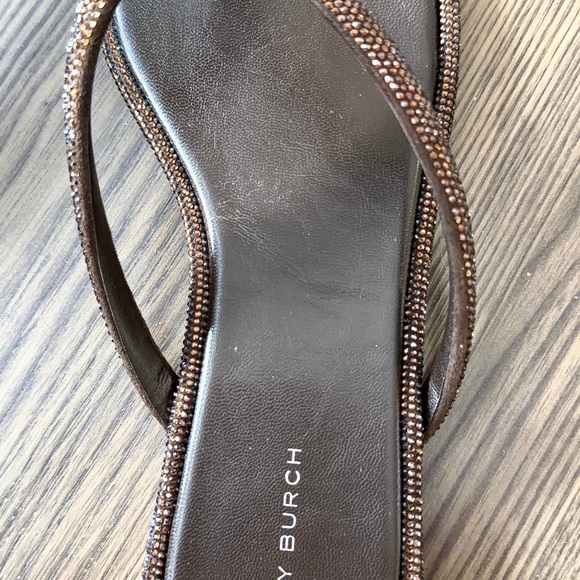 Tory Burch Brown Studded Sandals - Picture 3 of 4